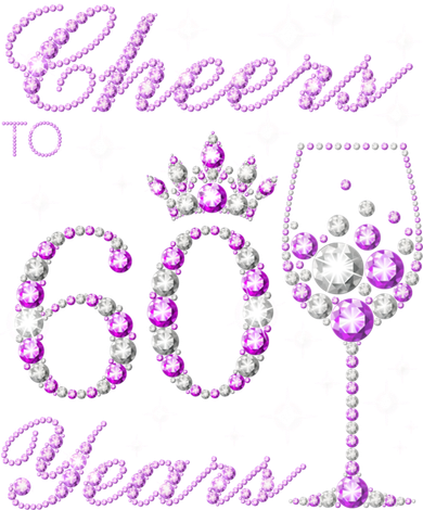Cheers to 60 Years Old Wo Purple Crown 60th Birthday Pullover Hoodie Women's Hoodie
