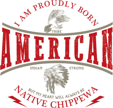 Chippewa Tribe Native American Indian Strong Pride Retro Gift Kids Long Sleeve Shirt