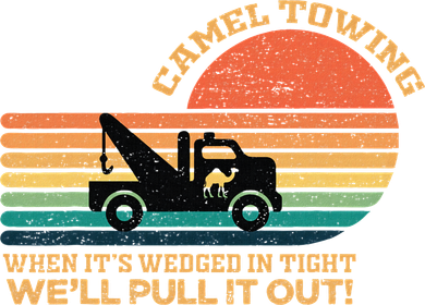 Camel Towing Retro Adult Humor Saying Funny Toddler Hoodie