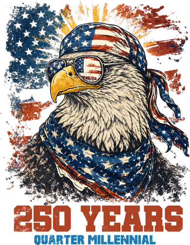 Celebrate USA 250 Years Quarter Millennial Eagle  Women's Sweatshirt