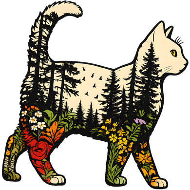 Cat Wilderness Tote Bag