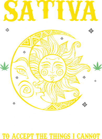 Cannabis Weed Fun Sativa To Change The Things I Can Indica Button