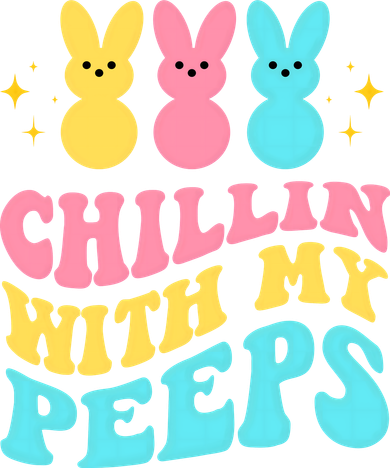 Chillin With My Peeps Cute Easter Kids Hoodie