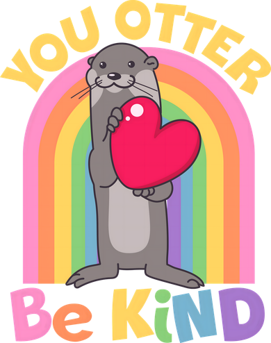 Cute You Otter Be Kind Coaster