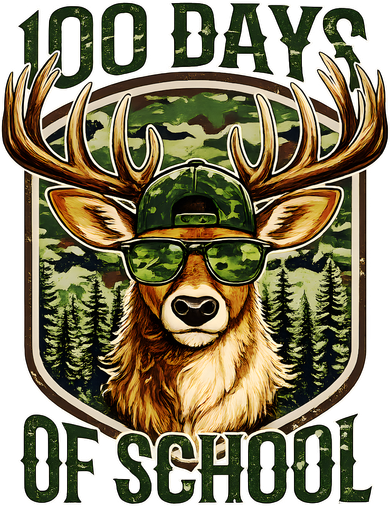 Deer 100 Days Of School Student Teacher 100th Day Magnet