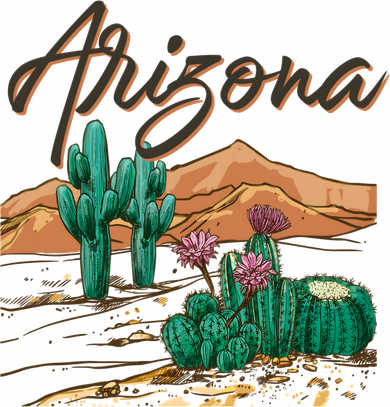 Desert Arizona Cactus Southwestern Kids Hoodie