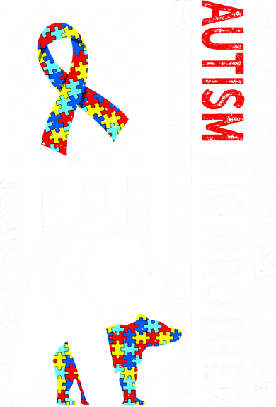 Distressed American Flag Autism Big Brother Bear Awareness  Coaster