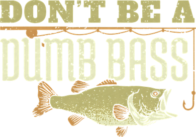 Don't Be A Dumb Bass Fishing Googan Pun Kids Hoodie