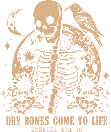 Dry Bones Come To Life Christian Skeleton Toddler T-Shirt