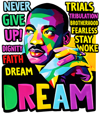 Dream Black History Month Martin Luther King Day Kids Sweatshirt