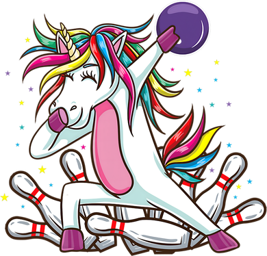 Dabbing Bowling Unicorn for Bowling Team Birthday Doddie Hoodie