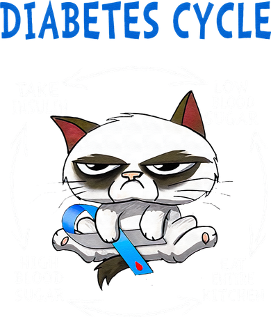 Diabetes Cycle Diabetes Awareness Funny Cat Outfits Bucket Hat