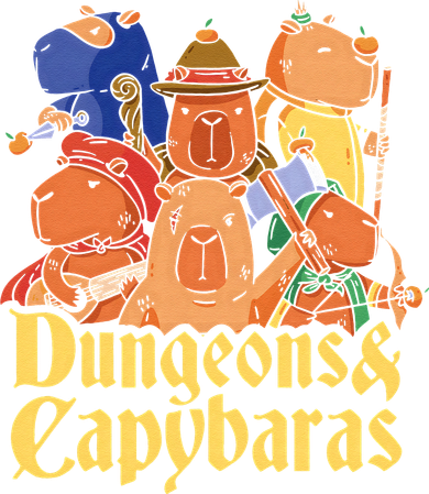 Dungeons & Capybaras Funny Capybara Lover Tote Bag