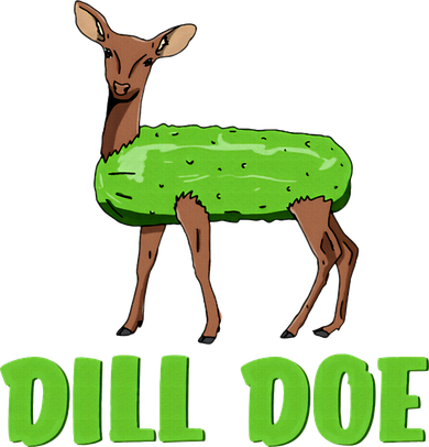 Dill Doe Funny Adult Humor Funny Nature Deer Redneck Baby Bodysuit