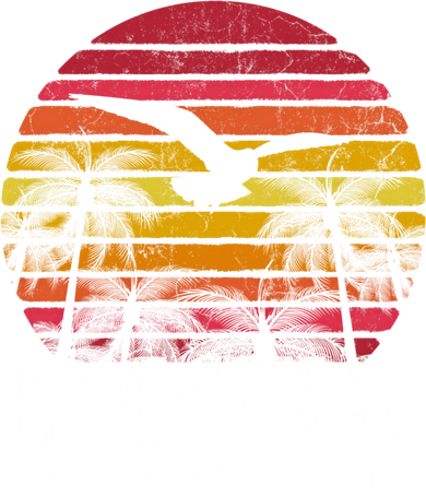 Destin Florida Fl Vintage Retro 70's 80's Style Meaningful Gift Button