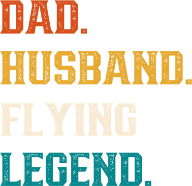 Dad Husband Flying Legend Flying Lover Pilot Aviator Cool Gift Button