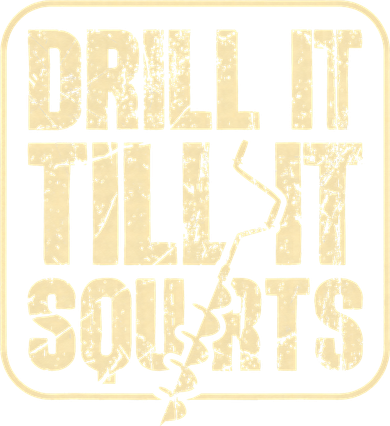 Drill It Till It Squirts Funny Winter Ice Fishing Coaster