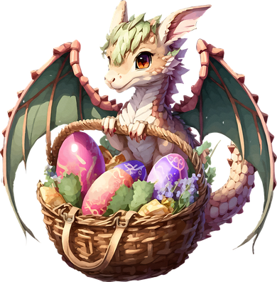 Dragon Lover - Easter Eggs Basket Women's T-Shirt