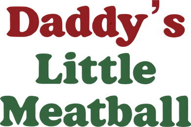 Daddy Little Meatball Italian Funny Daddy Little Meatball Father’s Day Kids Long Sleeve Shirt