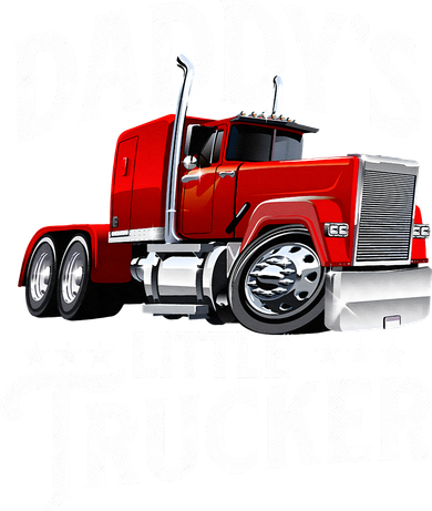 Daddy's Little Trucker Semi Truck Driver Trucking Women's Tank Top