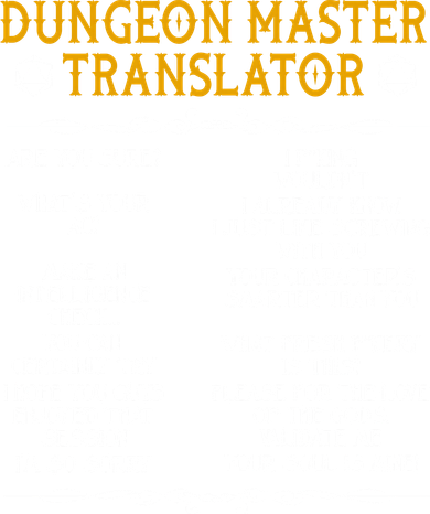 Dungeon Master Translator Funny Coffee Mug