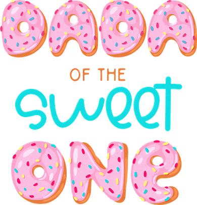 Dada of The Sweet One First Birthday Matching Family Donut Beanie