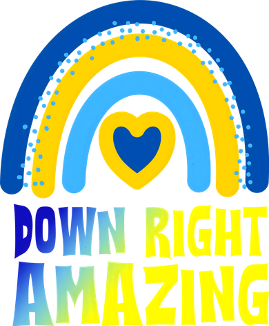 Down Right Amazing Rainbow Down Syndrome Awareness Women's Long Sleeve Shirt