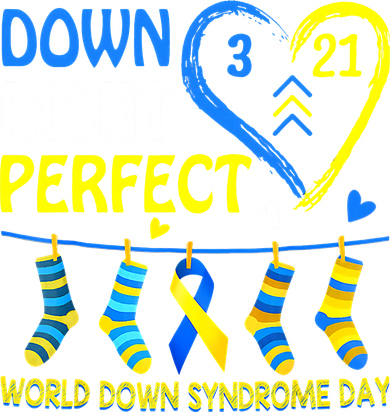 Down Syndrome Awareness Down Right Perfect Women's Long Sleeve Shirt