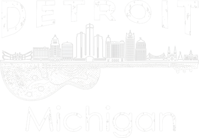 Detroit Souvenir Men Michigan Music Electric Guitar Toddler Long Sleeve