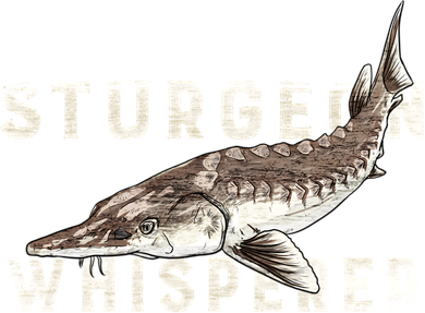Distressed Sturgeon Whisperer Beluga Fish Funny Gift Women's Sweatshirt