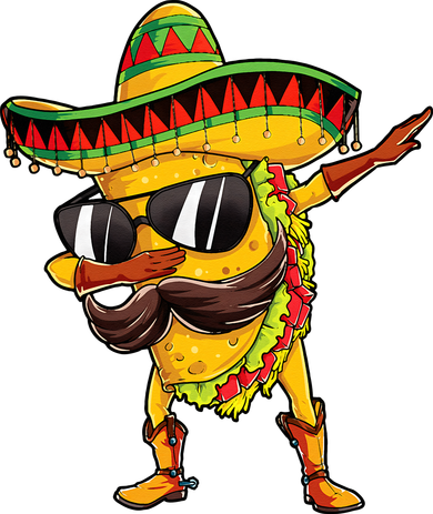 Dabbing Taco Cinco De Mayo Men Mexican Food Sombrero Toddler Hoodie