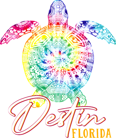 Destin Tie Dye Sea Turtle Florida Matching Family Vacation Tank Top
