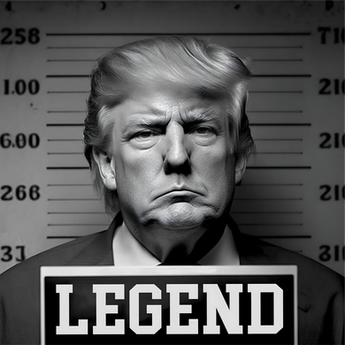 Donald Trump Mugshot Legend Women's Hoodie