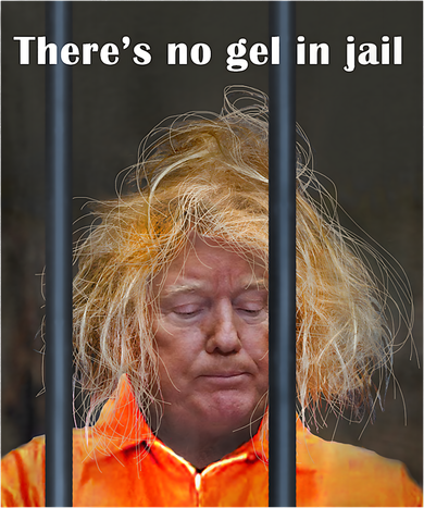 Donald Trump No Gel In Jail Women's Hoodie