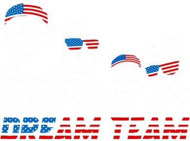 Dream Team President American Flag Patriotic 4th Of July Women's Sweatshirt