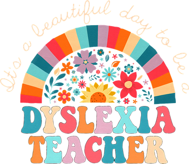 Dyslexia Teacher Retro Dyslexia SPED Therapist Rainbow Kids T-Shirt