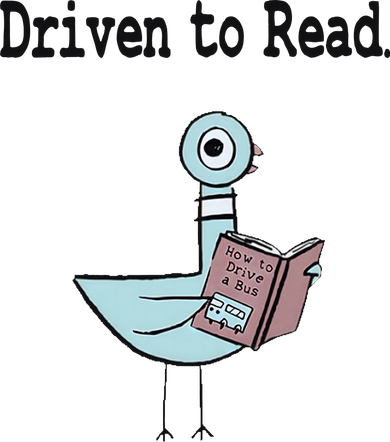 Driven To Read Pigeon Library Book Lover Tote Bag