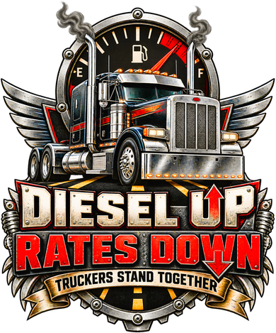 Diesel Up Rates Down Trucking Community Support Truckers Strike Women's Tank Top