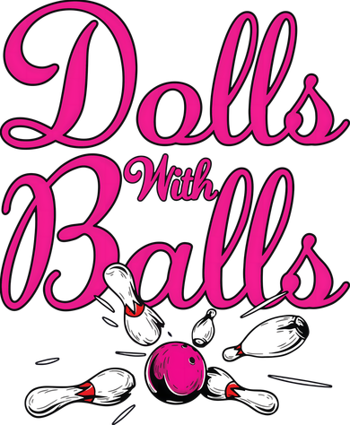 Dolls With Balls, Funny Women Bowling Team Name Ceramic Ornament