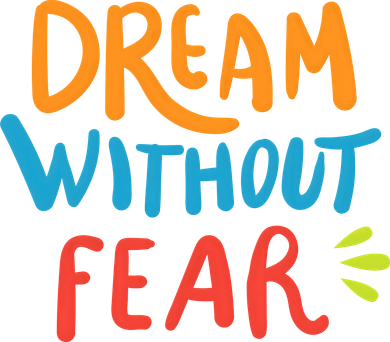 Dream Without Fear Inspirational Meme Mousepad
