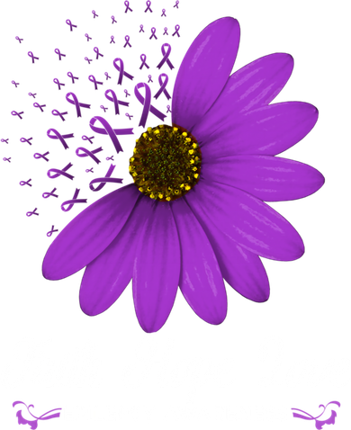 Epilepsy Awareness Faith Hope Love Purple Ribbon Pretty Tee Great Gift Doggie Tank