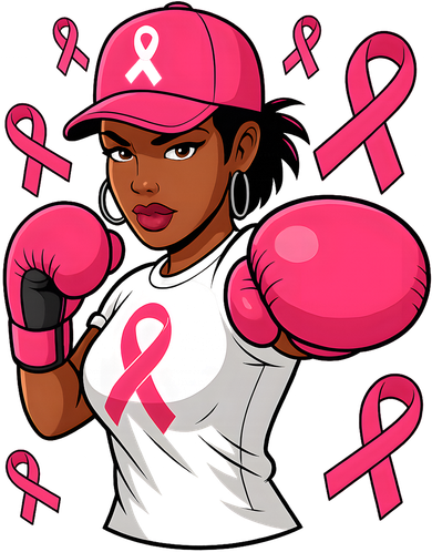 Empower Black African American Fight Breast Cancer Ribbon Women's Sweatshirt