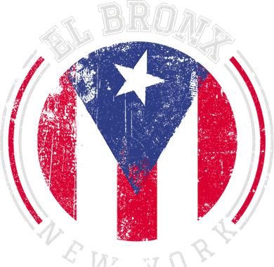 El Bronx Design Gift Puerto Rico Boricua Bandera Flag Varsity Gift Baby Bodysuit