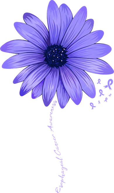Esophageal Cancer Awareness Sunflower Periwinkle ribbon Toddler T-Shirt
