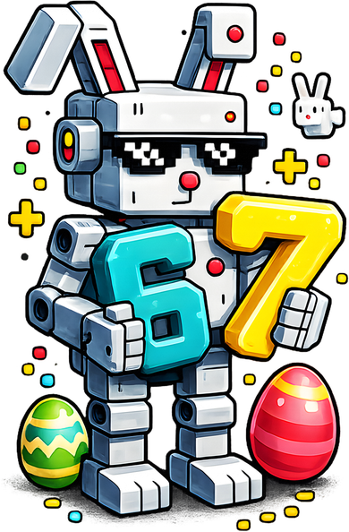 Easter Day Bunny Egg 6-7 Meme Gamer Coaster
