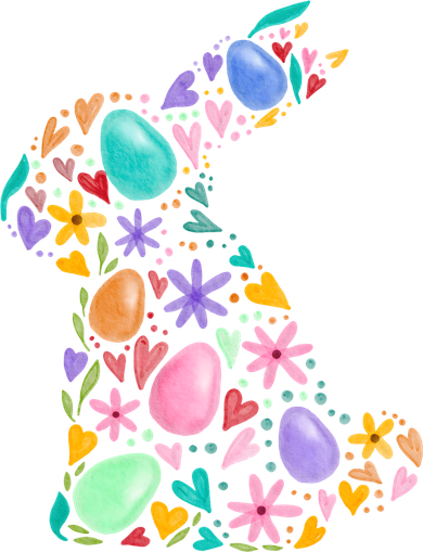 Easter Egg Bunny Floral Holiday Doggie Tank
