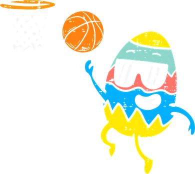 Easter Egg Playing Basketball Cute Sports Doggie Tank