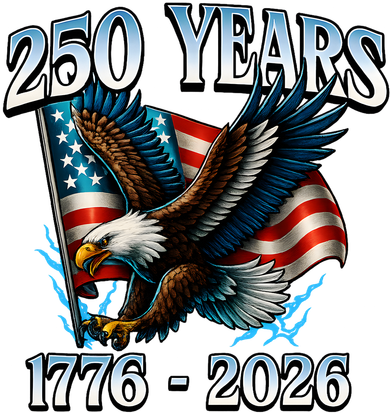Eagle Flag 250 Years 1776-2026 250th Birthday Women's Dry Zone Grid Polo