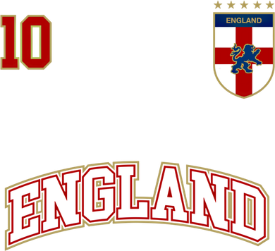 England Football Team Cute Gift Number 10 English Flag Soccer Hat