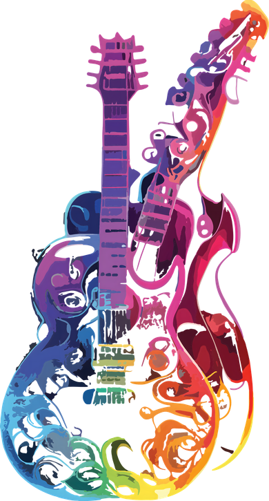Electric Guitar Colors Colorful Musician Guitar Gift For Guitar Player Toddler Long Sleeve